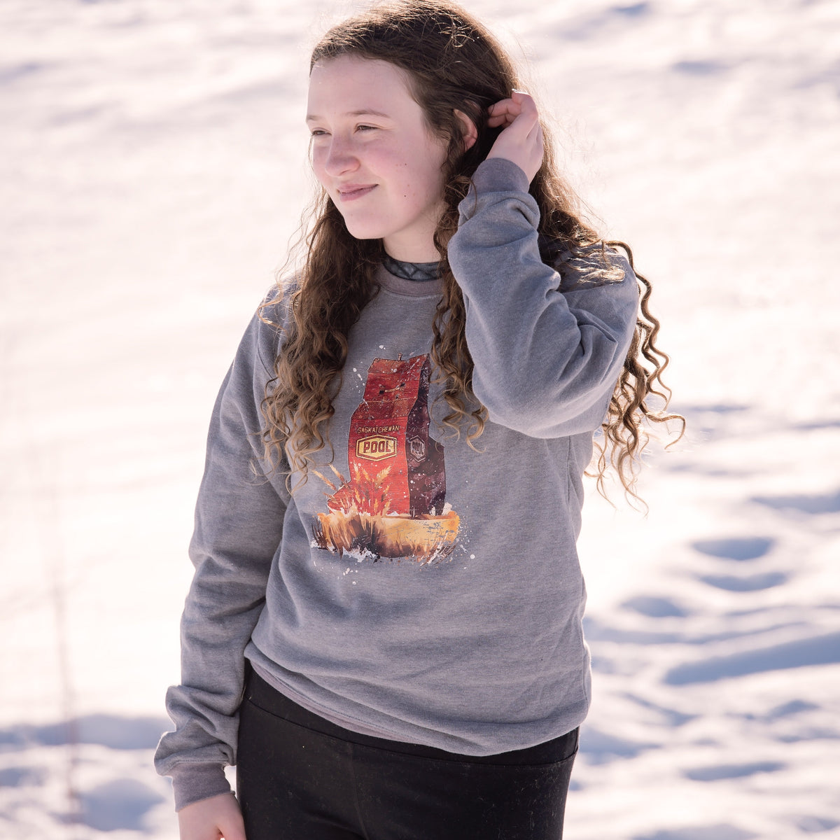 Grain Elevator Unisex Crewneck | Prairie Apparel | Farmer Apparel-2