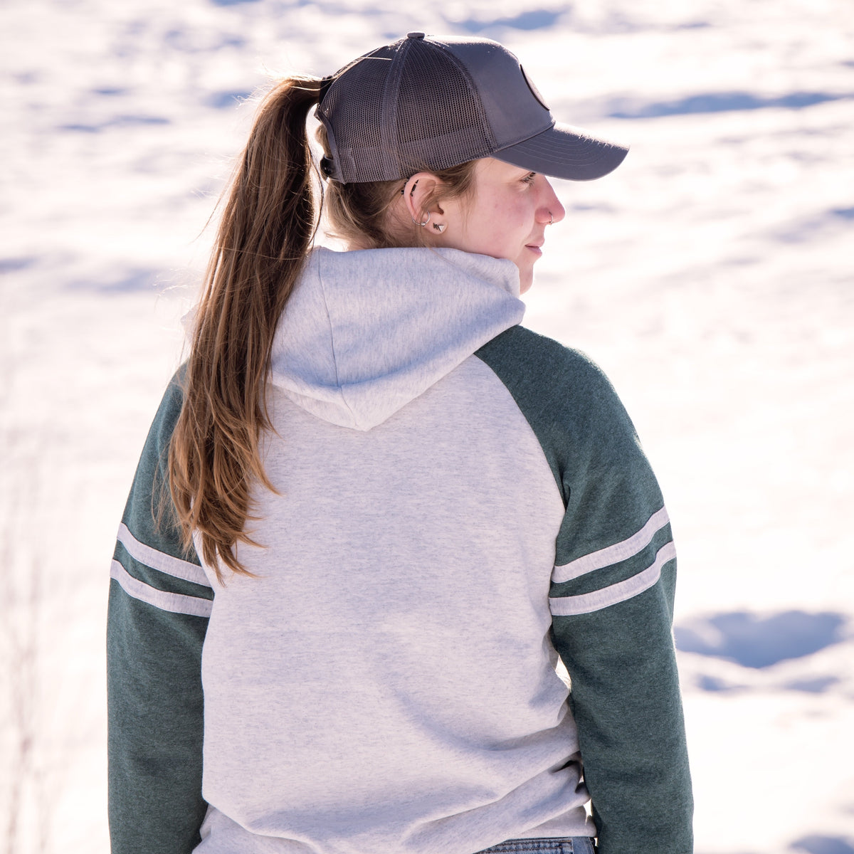 Sask X Embroidered Women's Ponytail Cap | Saskatchewan Hat-3