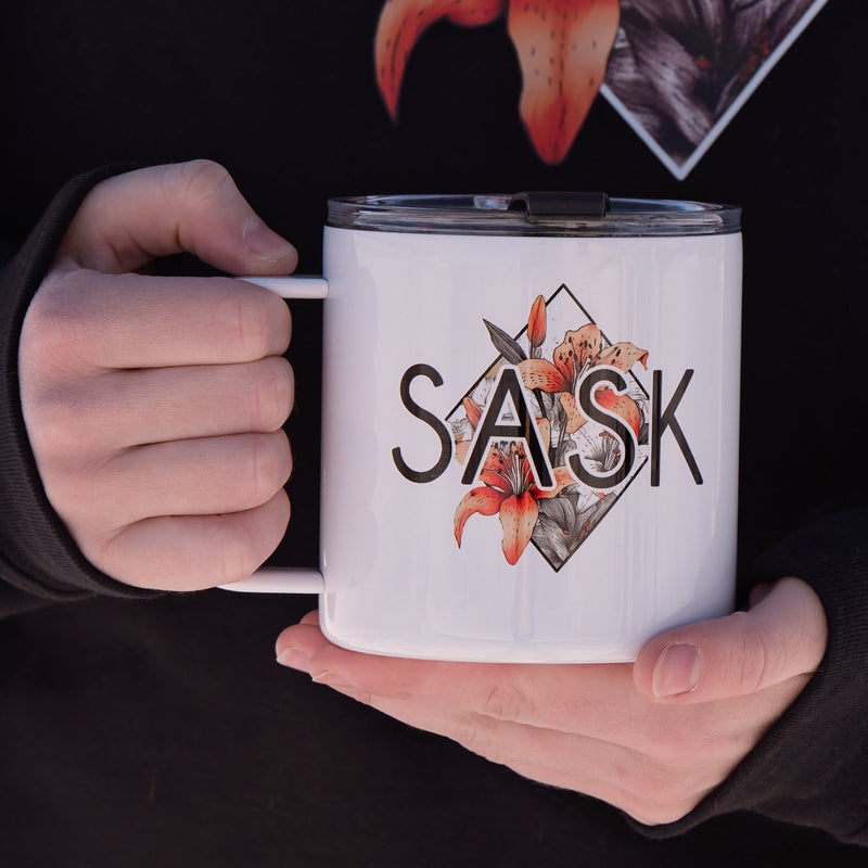 SASK Diamond Stainless Steel 17oz Coffee Mug-1