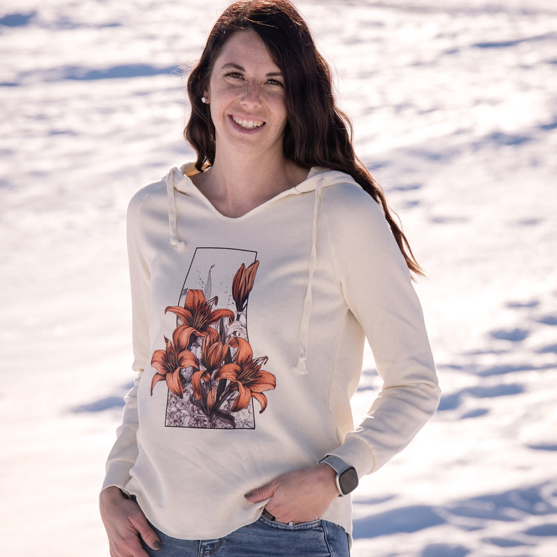 Prairie Lily Province Premium Women's Bunnyhug | Saskatchewan Apparel-1