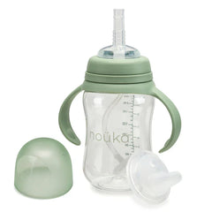 Transitional Sippy/Weighted Straw Cup | noüka | Moss-1