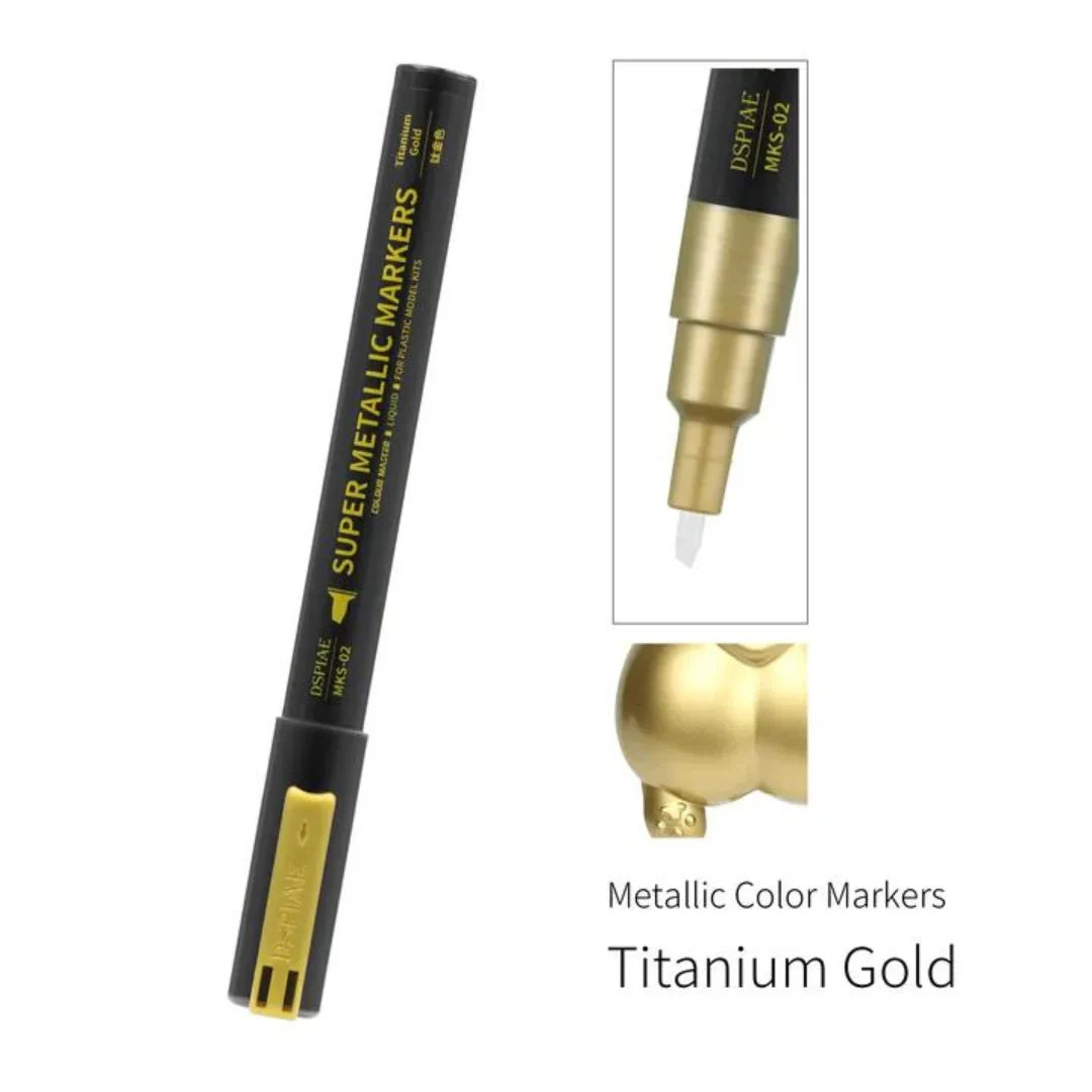 DSPIAE Super Metallic Color Markers - Titanium Gold-1