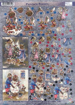 Dufex Metallic 3D Assorted Precut Sheets-Winter Children-16 SHEETS-2