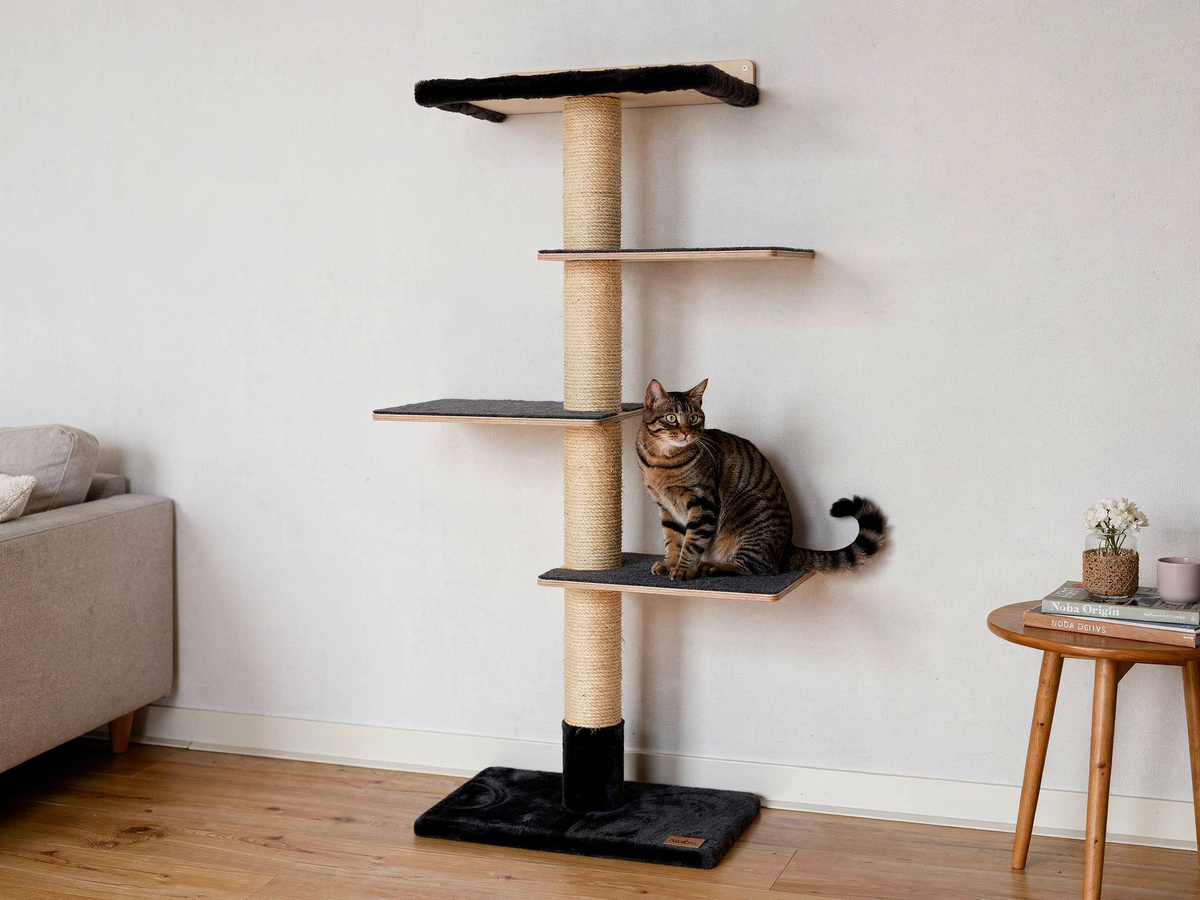 72 inches Wall Mounted Cat Tower - Perfect for small spaces-6
