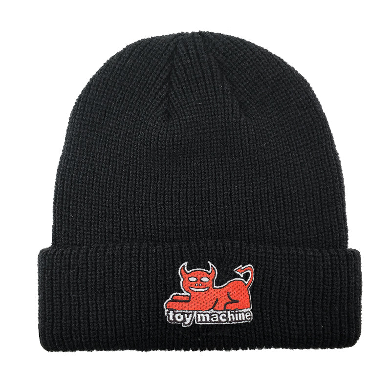 Toy Machine 'Devil Cat' Beanie - Black-1