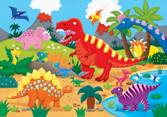 Peter Pauper Press - Dinosaurs Kids' Floor Puzzle - Ages 3+-2