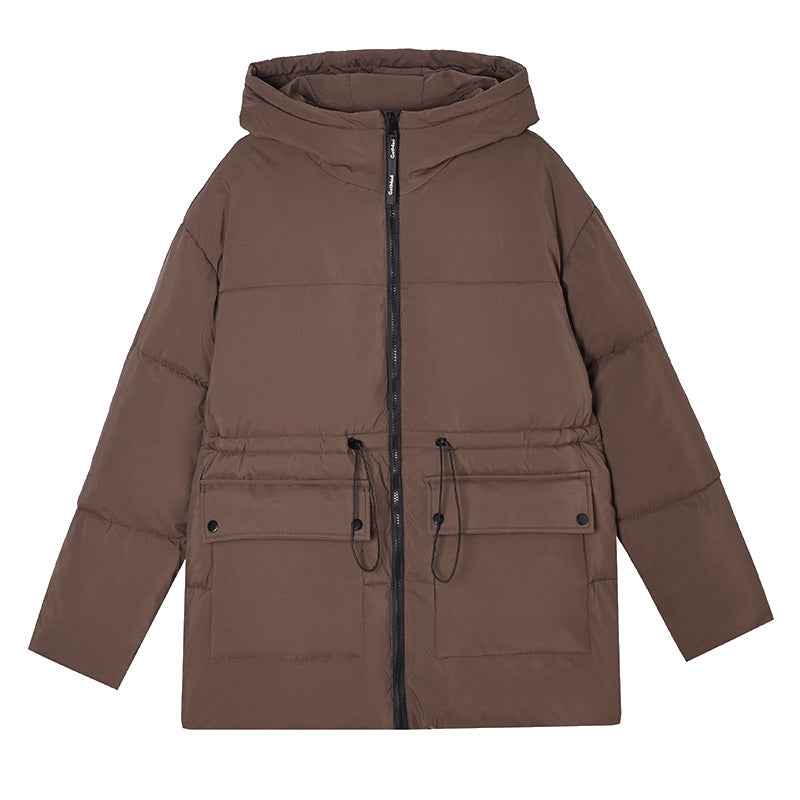 Women's Versatile Hooded Cotton-Padded Jacket-5