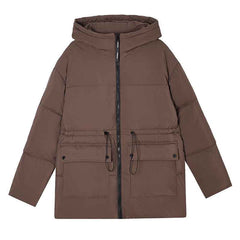 Women's Versatile Hooded Cotton-Padded Jacket-5