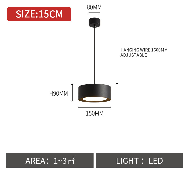 Nordic Creative Bedroom Bedside Single Head Small Chandelier-8