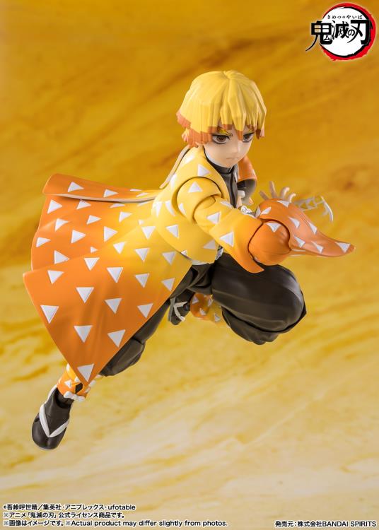 Demon Slayer: Kimetsu no Yaiba S.H.Figuarts Zenitsu Agatsuma Action Figure-6