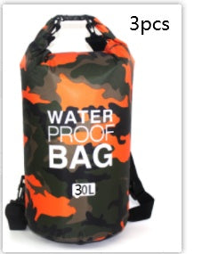 Outdoor Waterproof Bag Camouflage Polyester Double Shoulder Waterproof Bag Portable Beach Backpack-17