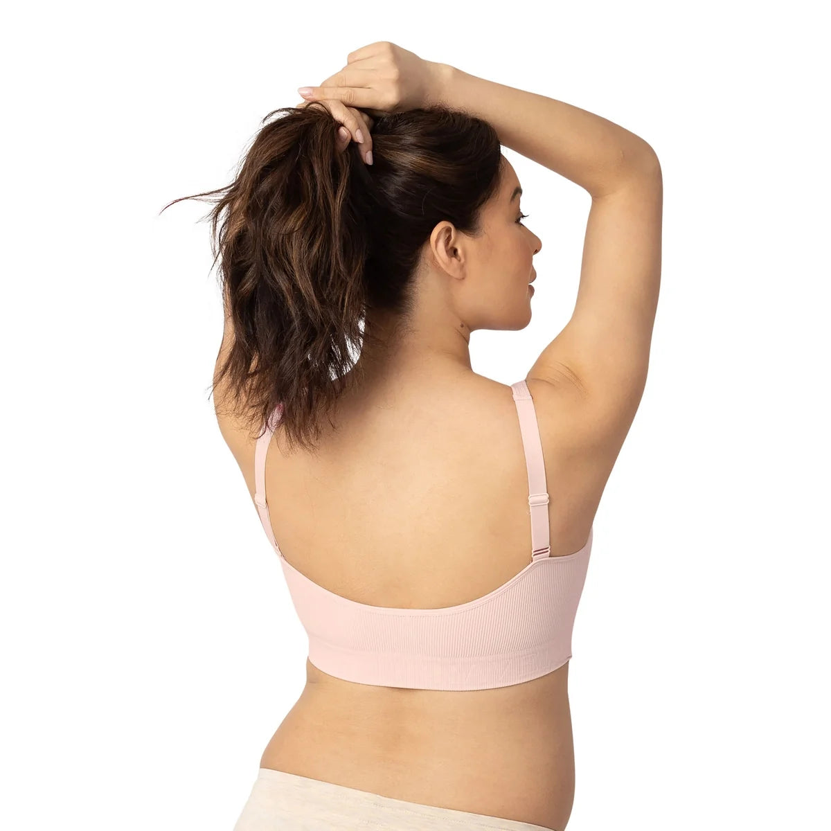 Sublime® Adjustable Crossover Nursing & Lounge Bra | Soft Pink-3