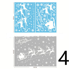 Christmas Decorations Glass Electrostatic Stickers-2