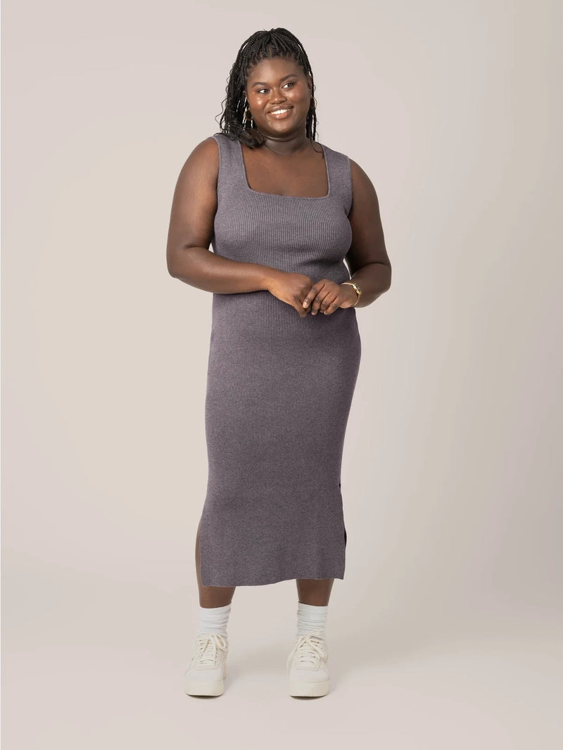 2-in-1 Maternity and Nursing Midi Dress | Kindred Bravely-4