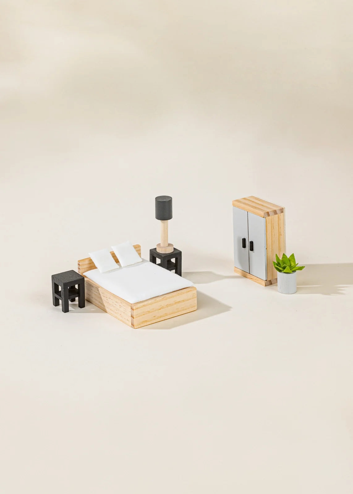 Wooden Doll House Master Bedroom Furniture & Accessories (9) | Coco Village-3