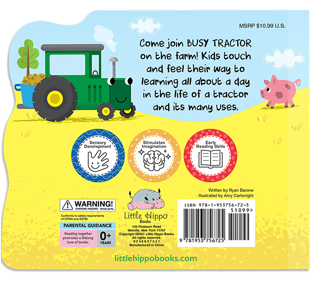 Little Hippo Books - Busy Tractor - Ages 0+-5