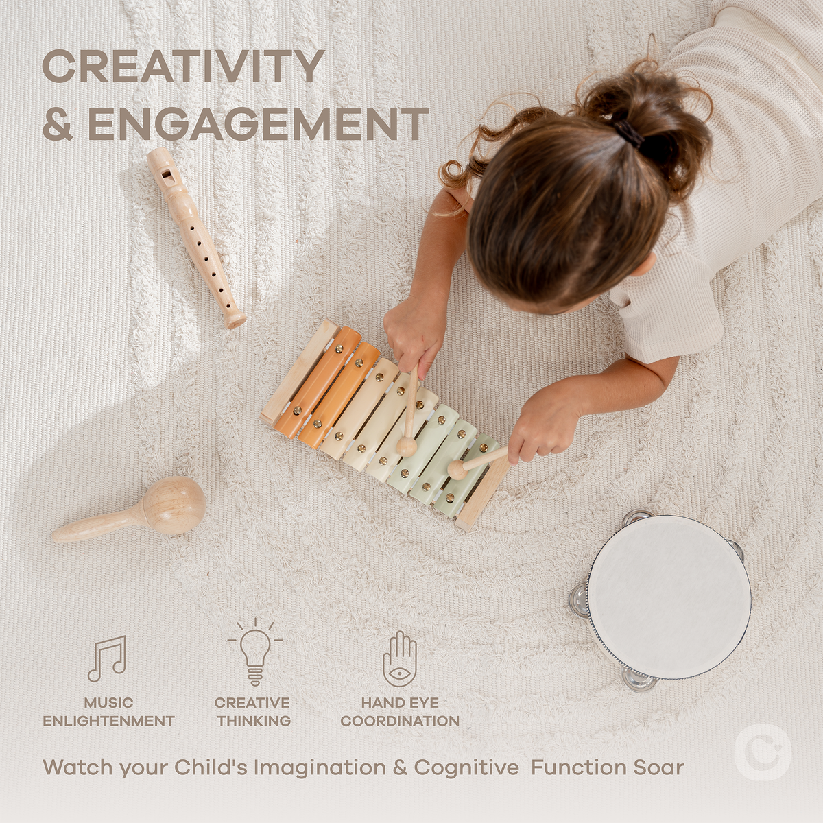 Comfy Cubs - 4-Piece Kids Musical Instruments - Ages 2+-2