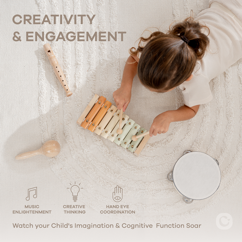 Comfy Cubs - 4-Piece Kids Musical Instruments - Ages 2+-2