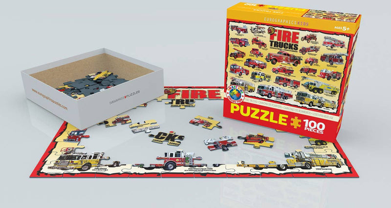 Eurographics Fire Trucks 100-Piece Puzzle - Ages 5+-3