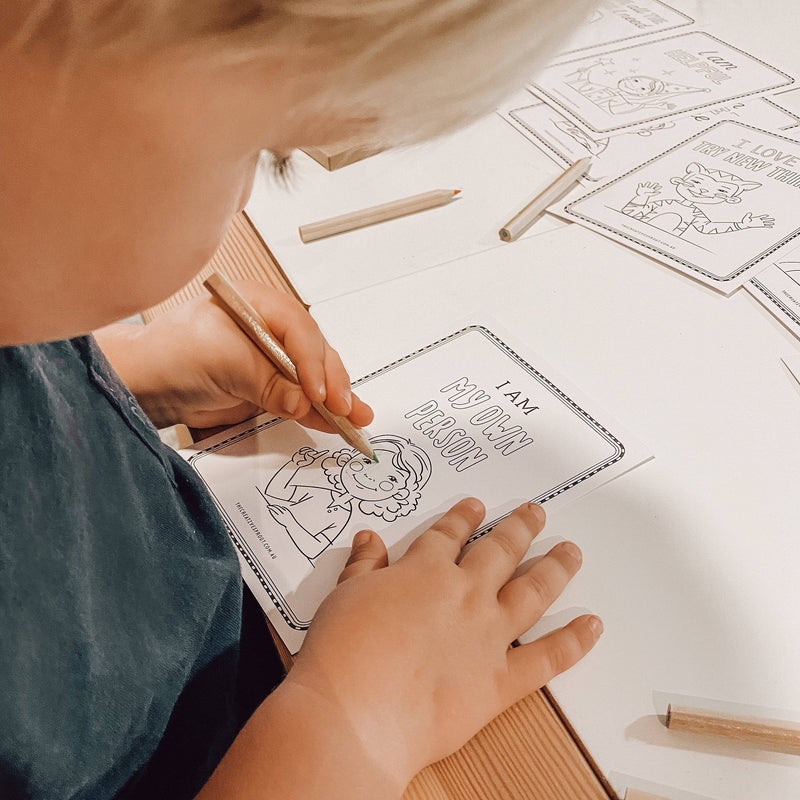 The Creative Sprout - Affirmation Colouring Pages – Mindfulness Activity - Ages 4+-5