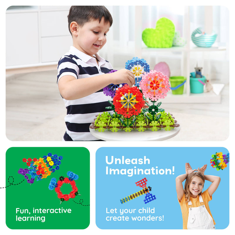 PicassoTiles - PicassoTiles 600pc Building Interlocking Chips - Ages 3+-5
