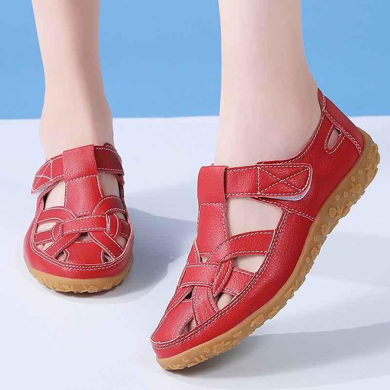 Beach Hollowed Fashion Flat Sandals-5