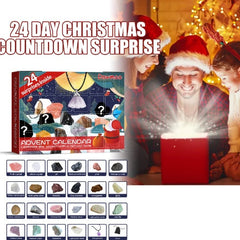 Dowmoo Christmas Advent Calendar Mineral Blind Box 24-Box Christmas Gift Toy Mineral Blind Box-5