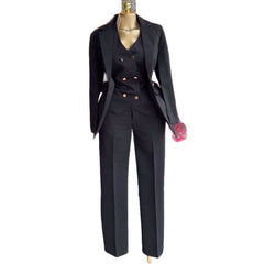 Spring Elegant Women's Solid-Color Three-Piece Set-7