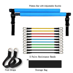 Portable Resistance Bands Set – Fitness, Yoga & Pilates Home Workout Equipment-3
