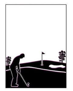 Embossing Folder - Golfing Day Size 5 x 7-1