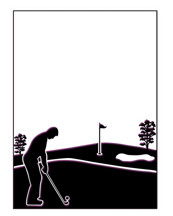Embossing Folder - Golfing Day Size 5 x 7-1
