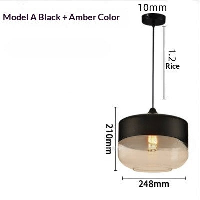 Industrial glass chandelier-5