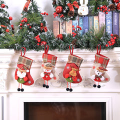 Christmas Stocking Pendant – Festive Holiday Gift Bag Hanging Decoration-1