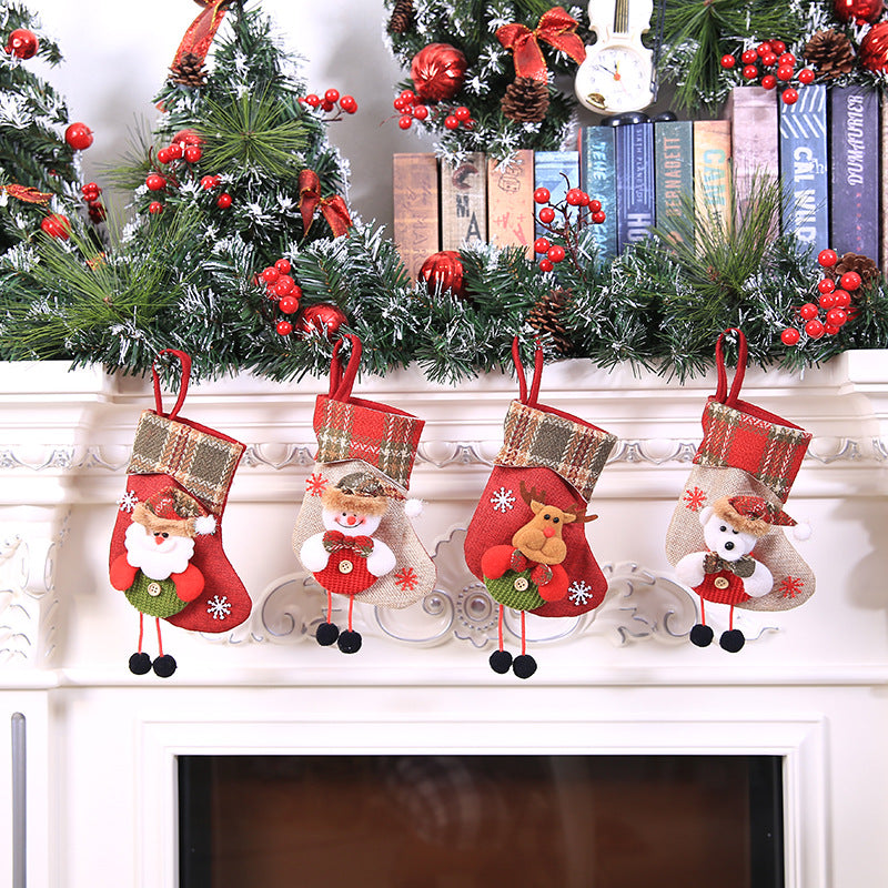 Christmas Stocking Pendant – Festive Holiday Gift Bag Hanging Decoration-1