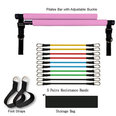 Portable Resistance Bands Set – Fitness, Yoga & Pilates Home Workout Equipment-7