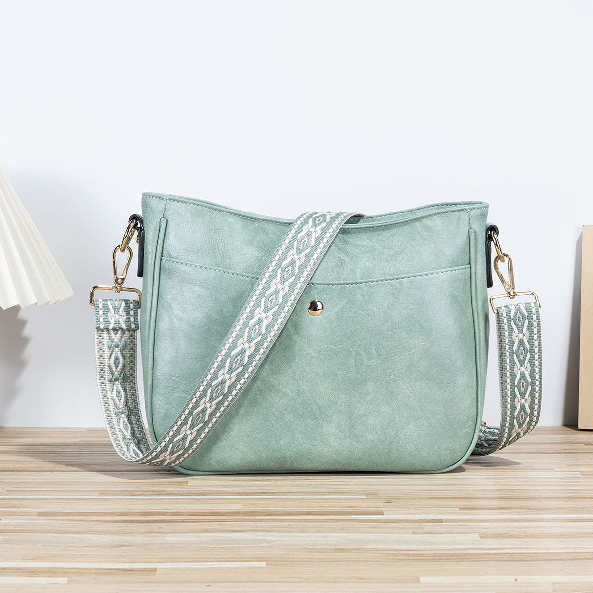 Women's Simple Crossbody Bag – PU Leather Shoulder Purse for Everyday Use-14