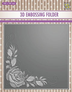 Nellie Embossing 3D Folder - Rose Corner-1
