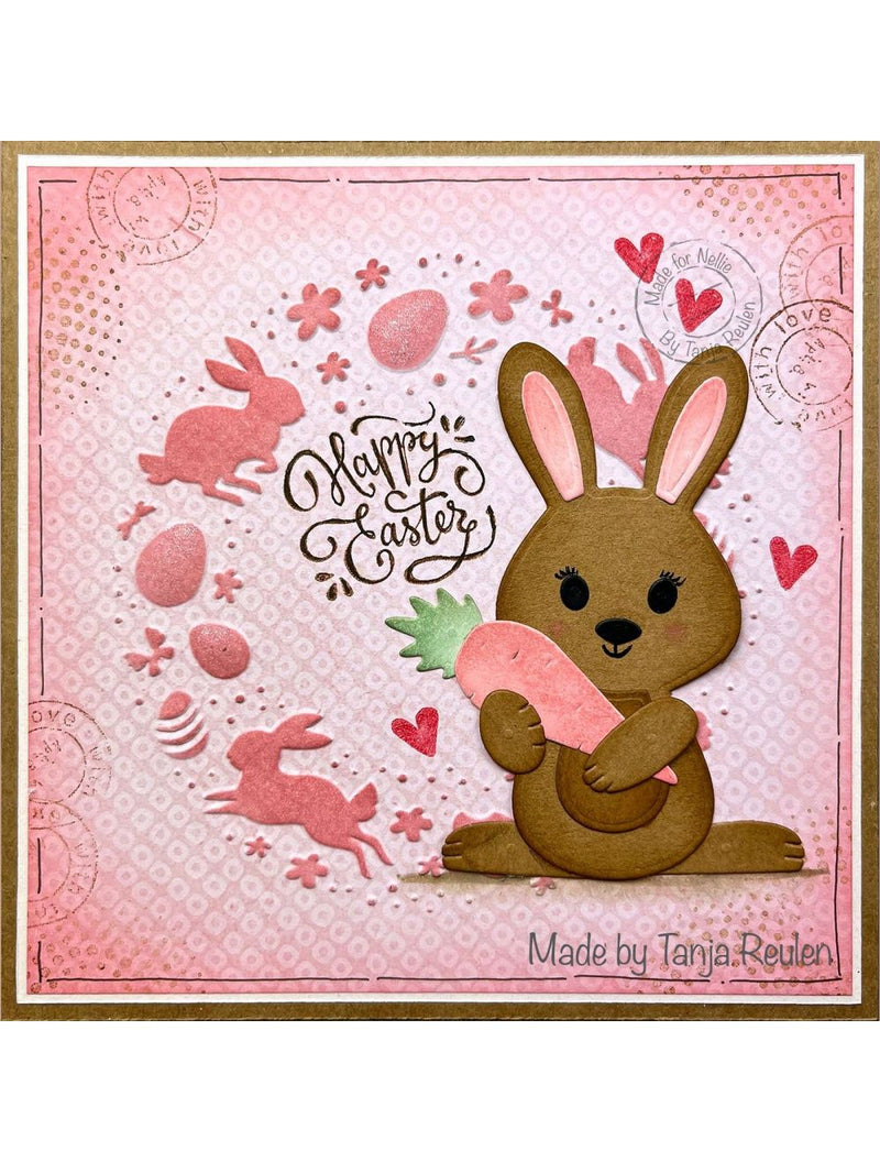 Nellie Snellen • 3D Embossing Folder Easter Wreath-2