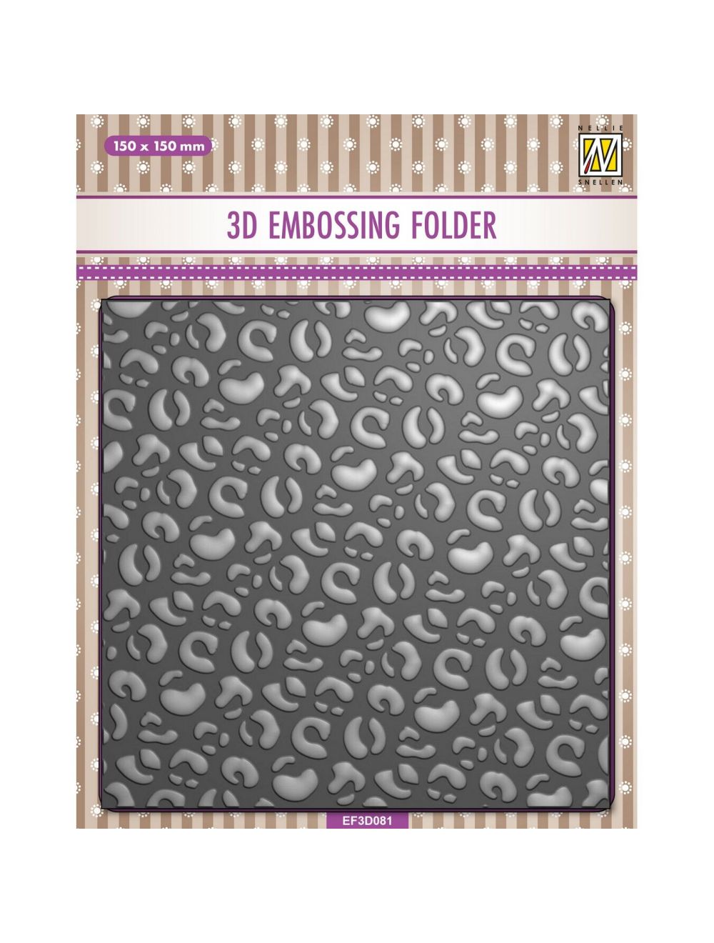 Nellie's Choice - Carpeta de relieve 3D Leopardo-1