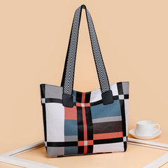 Fashion Women's Shoulder Handbag Plaid-7