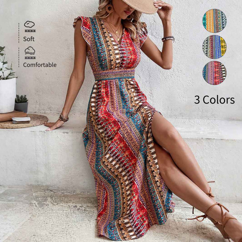 Women’s Casual Slim-Fit Split Dress – Stylish Fitted Midi Dress for Everyday & Evening Wear-1