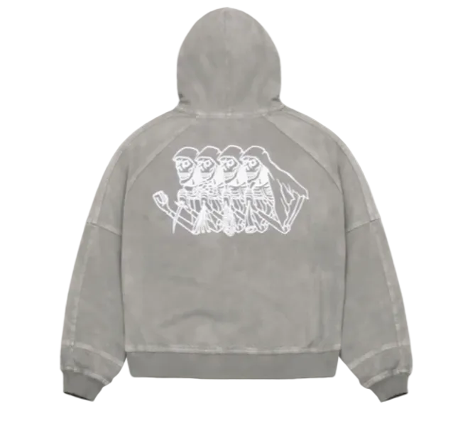 Jacker 'Skeleton' Jacket - Grey-2