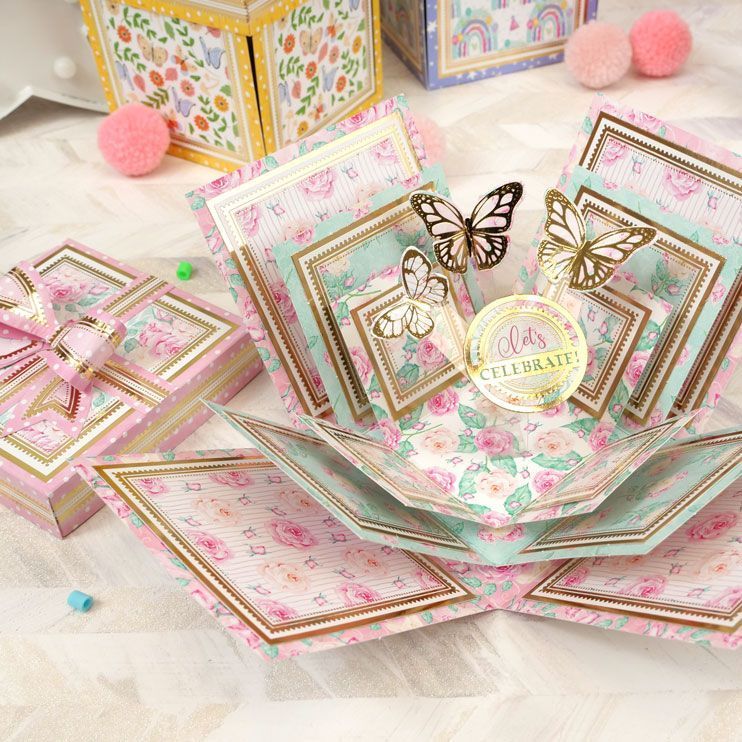 Exploding Boxes Project Kit - Floral Box-6