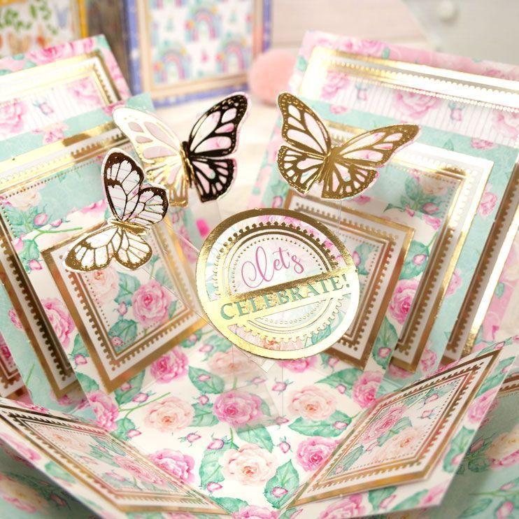 Exploding Boxes Project Kit - Floral Box-7