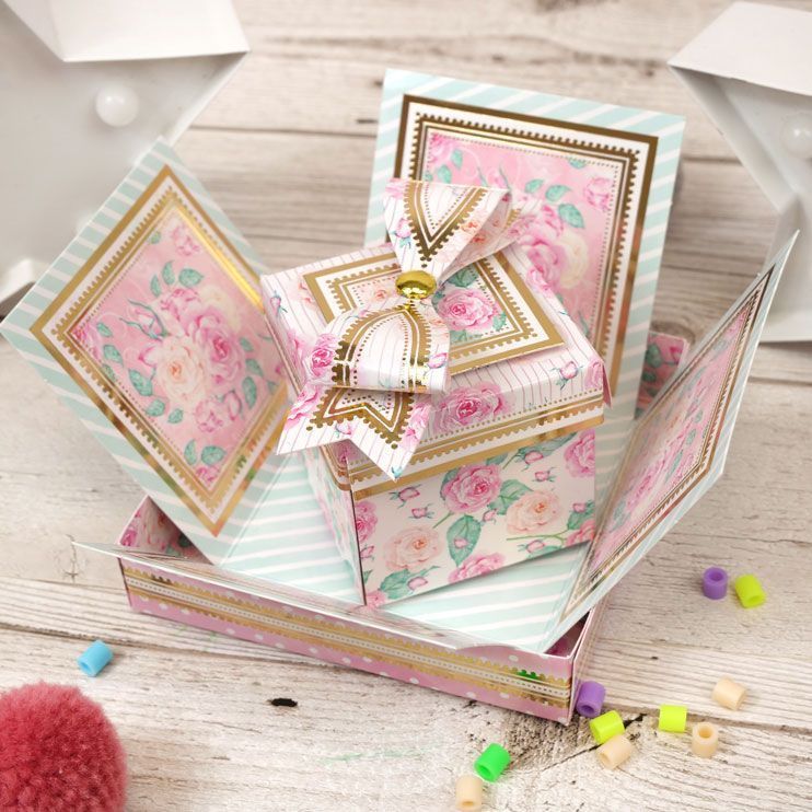 Exploding Boxes Project Kit - Floral Box-5