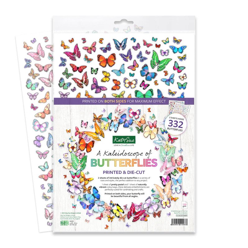 Die Cut Decoupage - A Kaleidoscope of Butterflies (2 Pack)-1