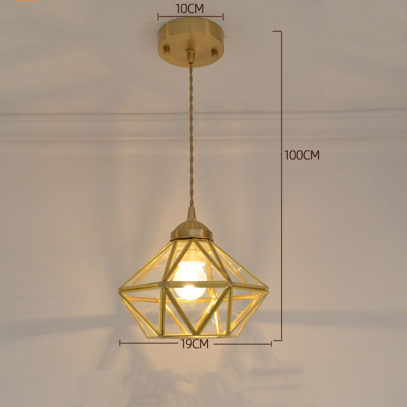 Tiffany-Style Retro Glass Pendant Chandelier-4