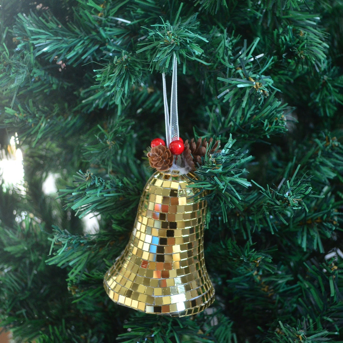 Fashionable Retro Christmas Bell Ornament-3