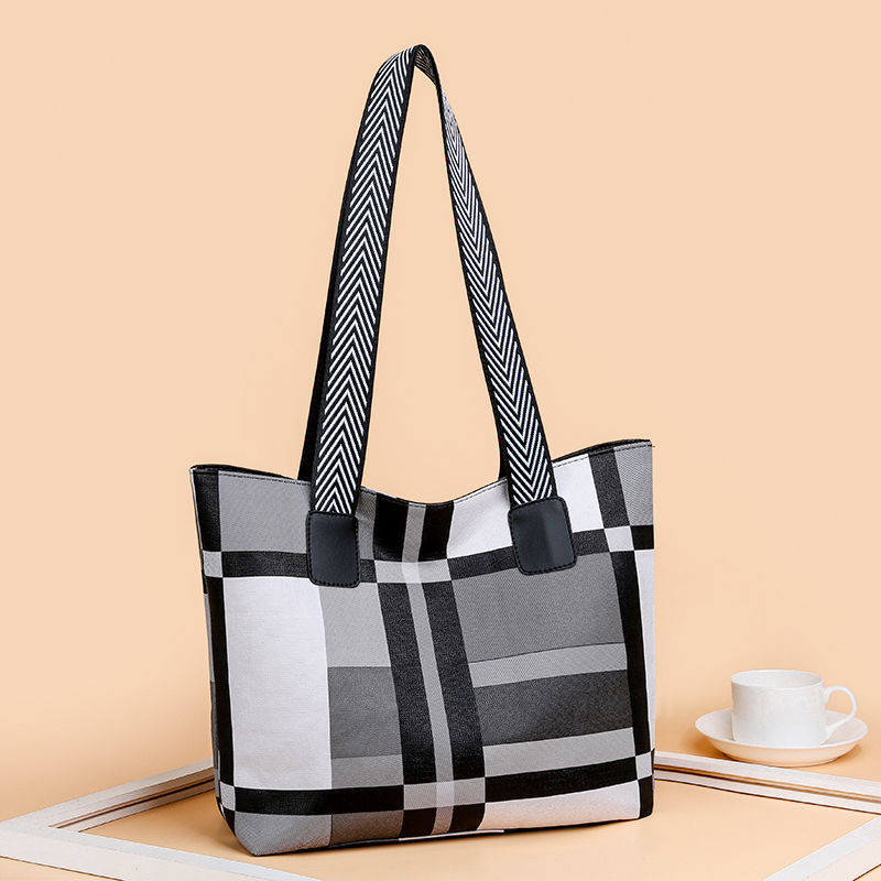 Fashion Women's Shoulder Handbag Plaid-9