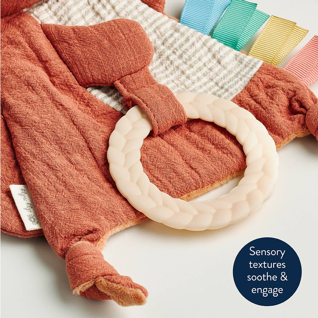 Itzy Ritzy - Fox Bitzy Crinkle™ Sensory Toy with Teether - Ages 0+-6